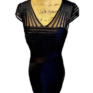 WHBM Special Occasion Black Dress - Zip Back